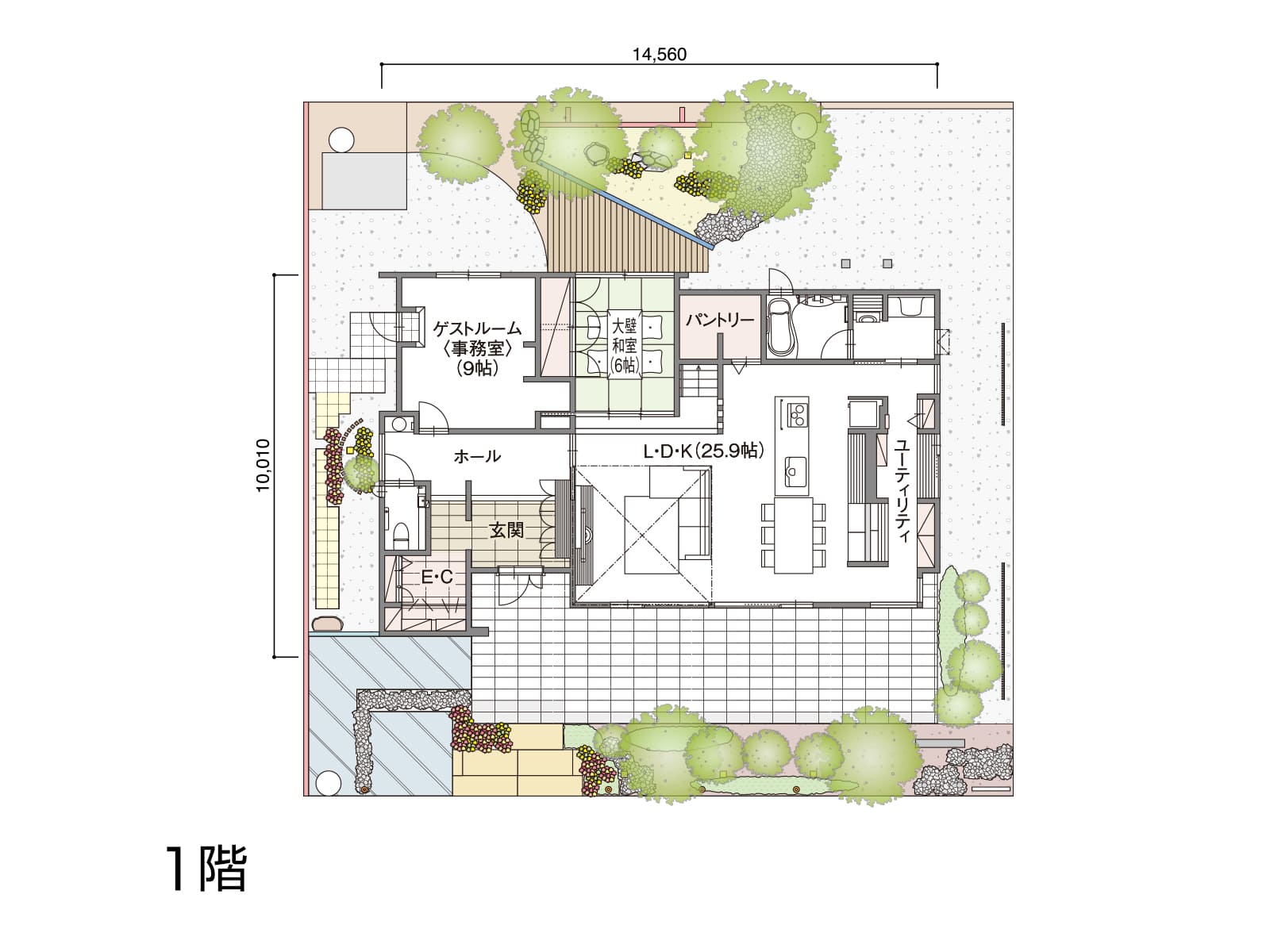 【嶋】の間取り1F