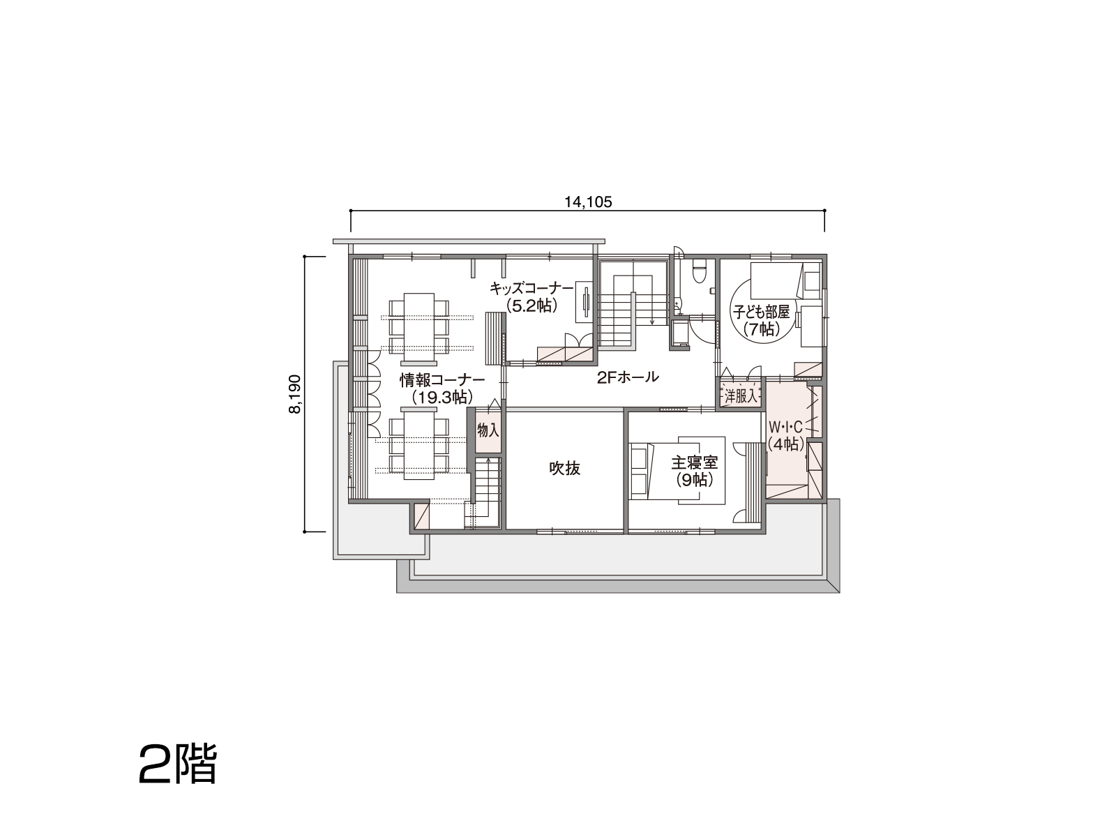 【嶋】の間取り2F
