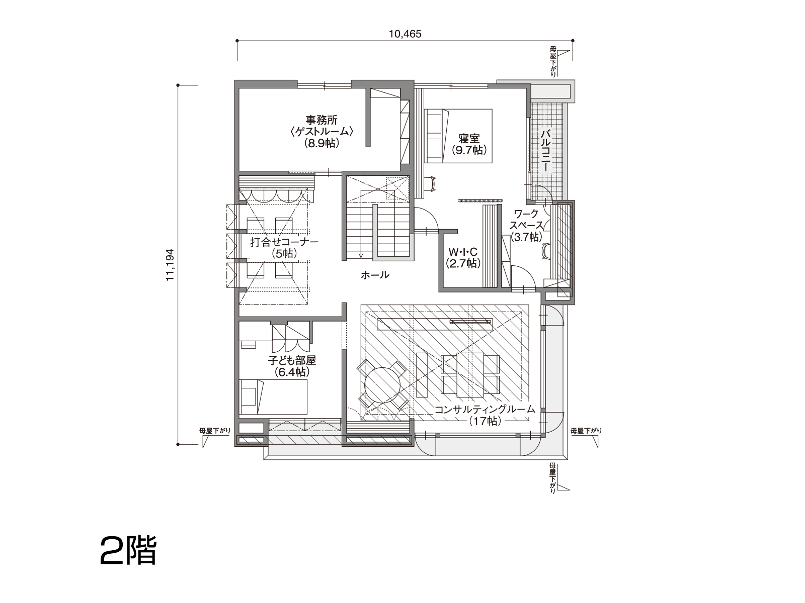 【仙台駅東口】の間取り2F