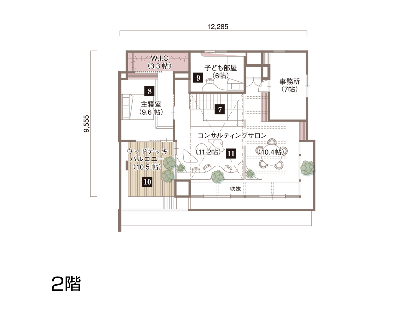 【福知山】の間取り2F