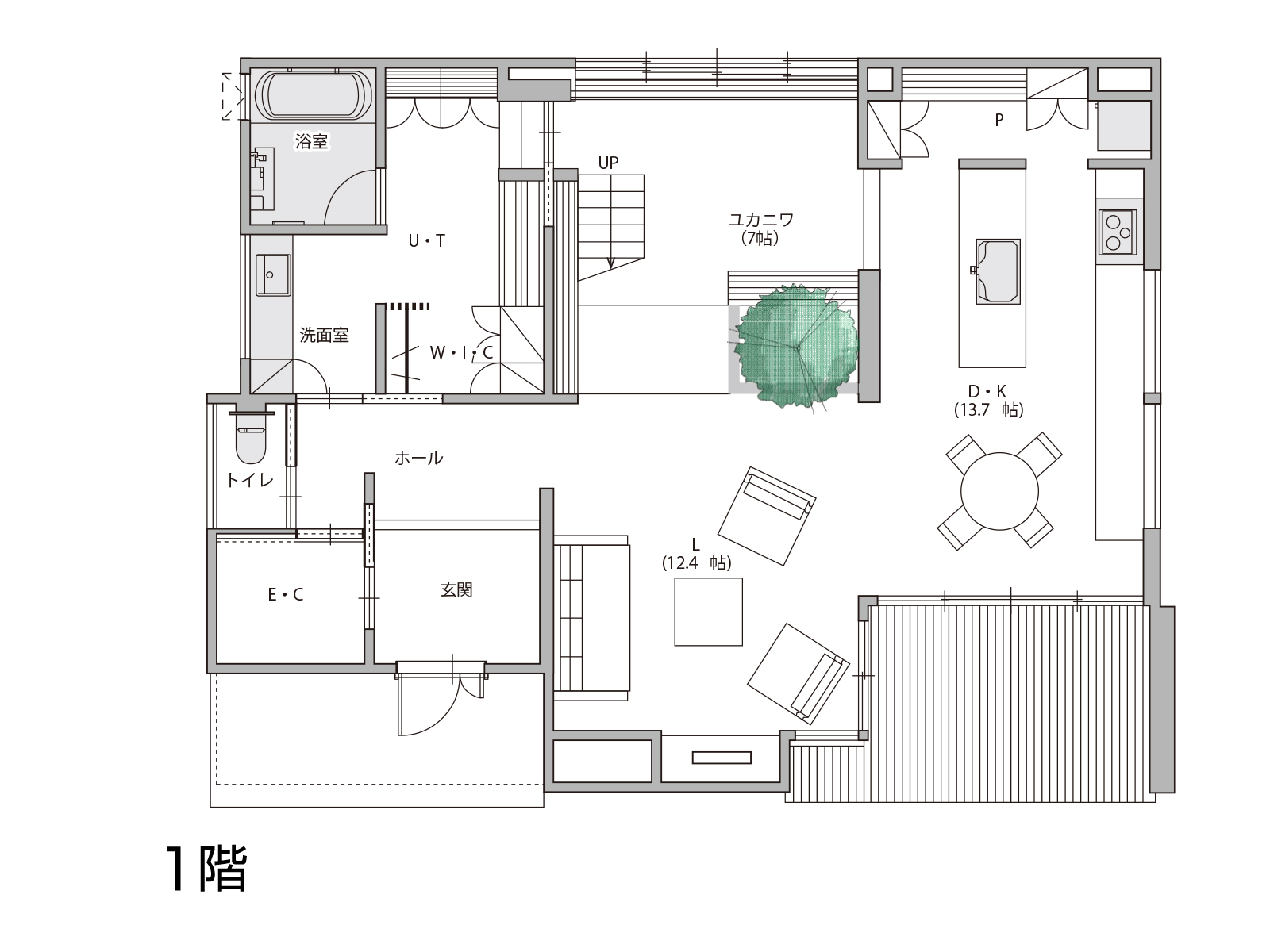 【小金井府中】の間取り1F
