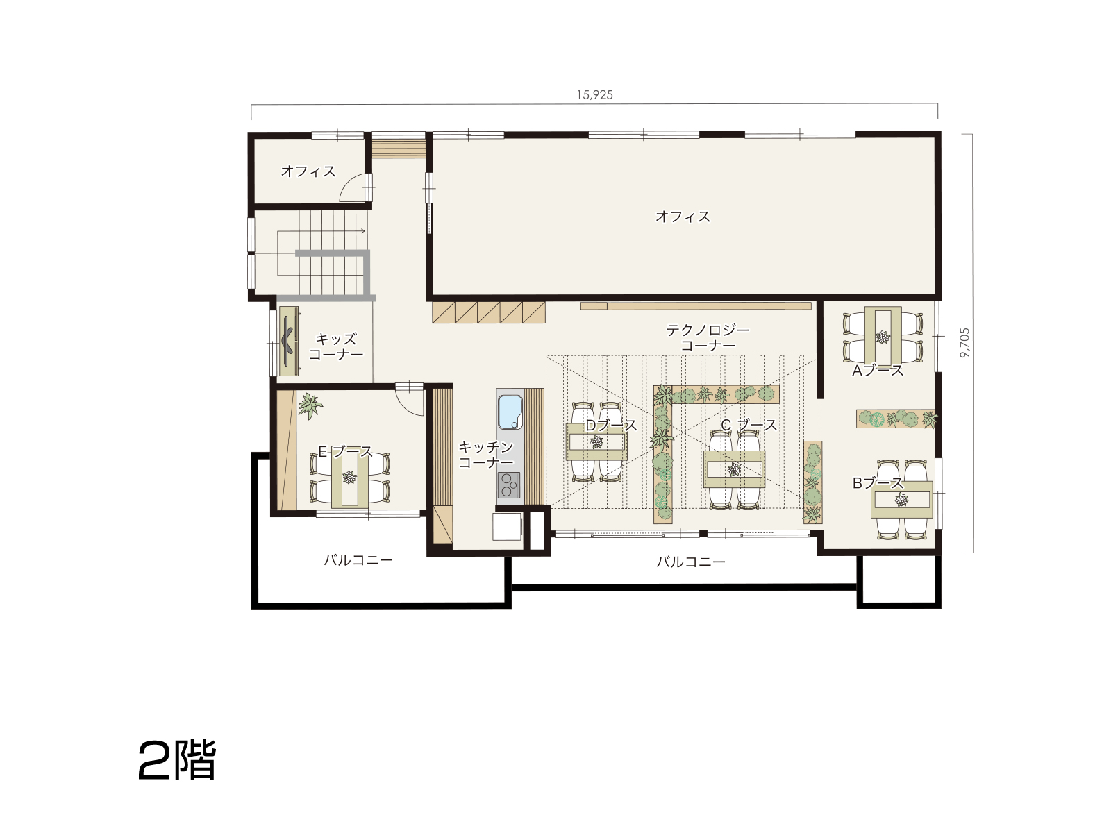 【喜々津】の間取り2F
