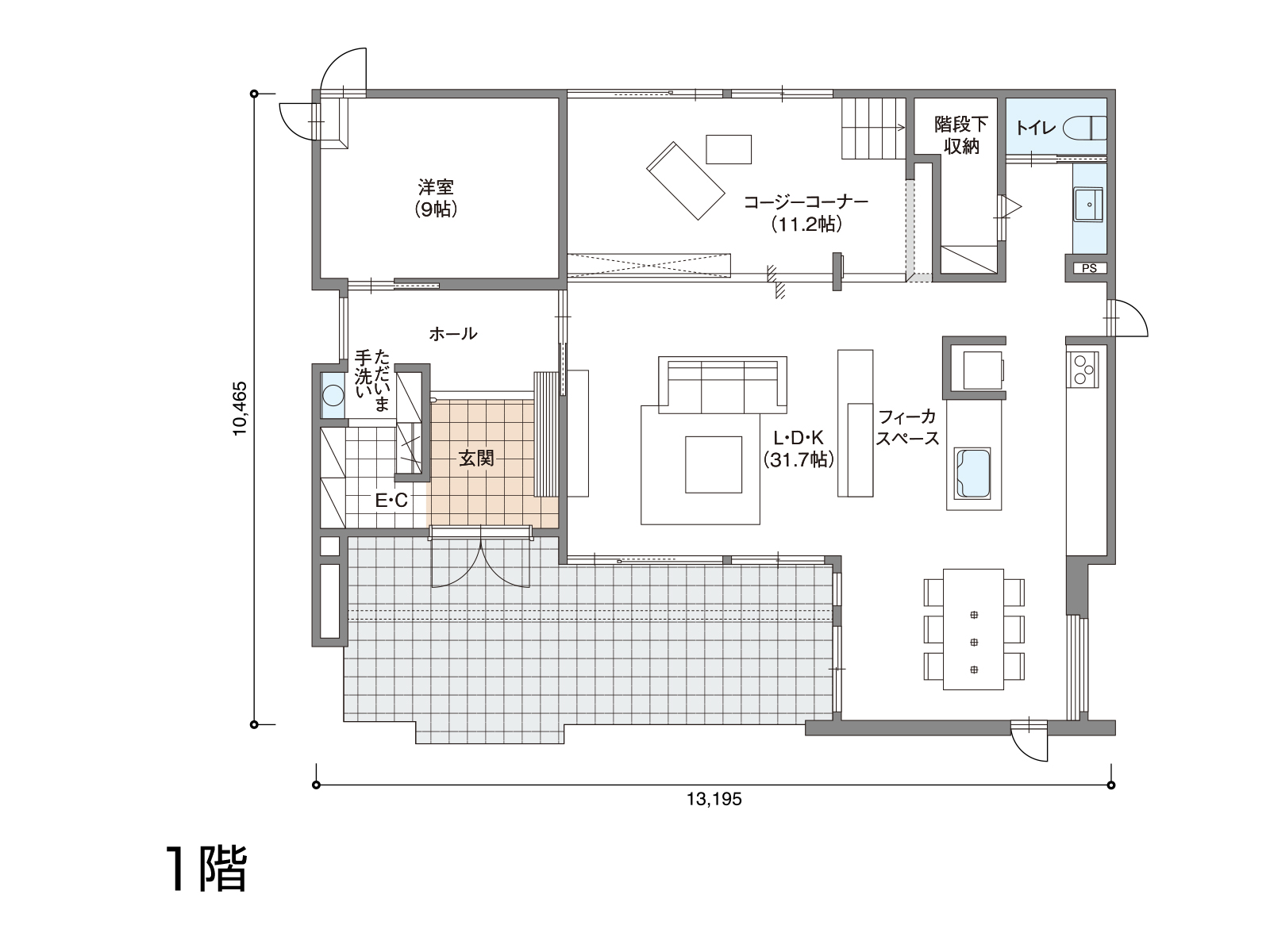 【昭和第二】の間取り1F
