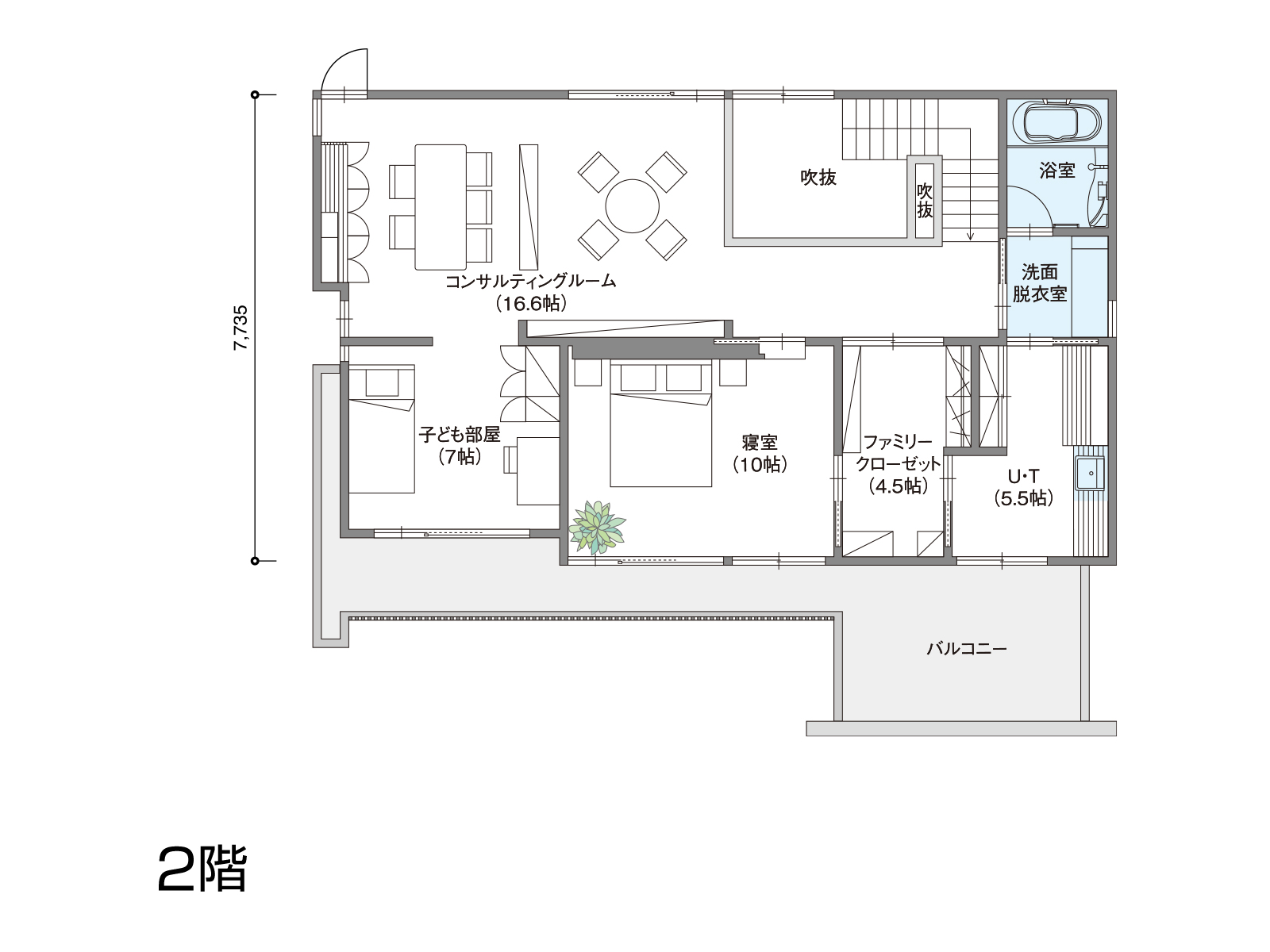 【昭和第二】の間取り2F