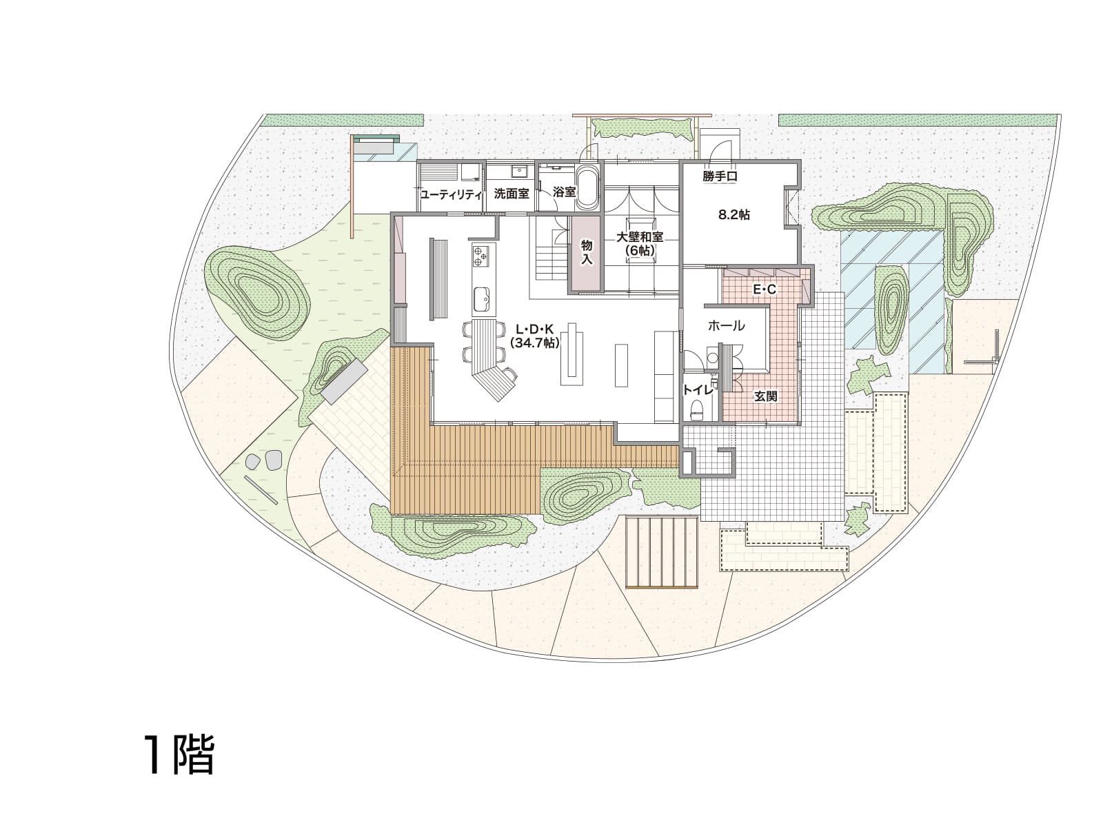 【姫路】の間取り1F