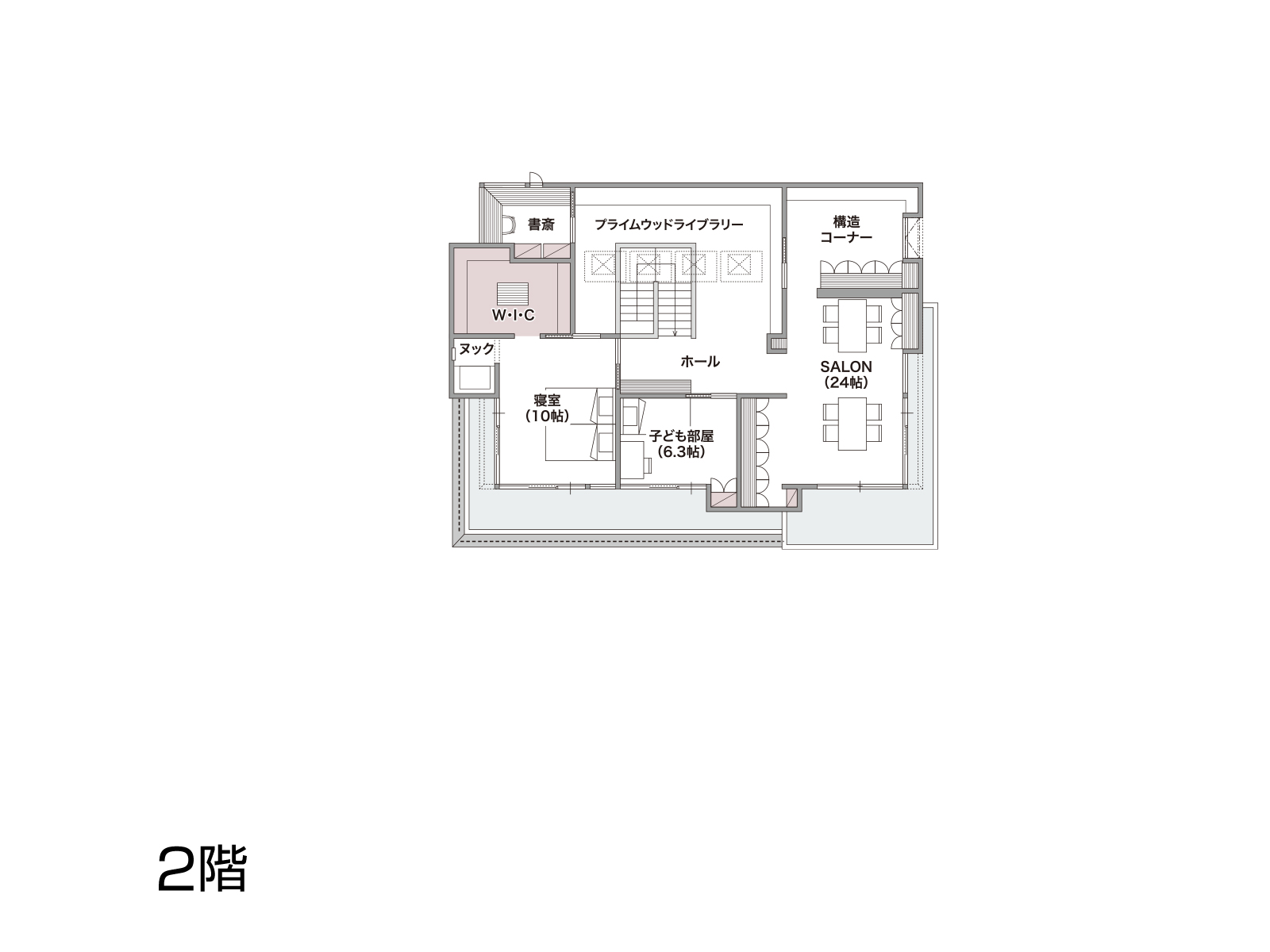 【姫路】の間取り2F