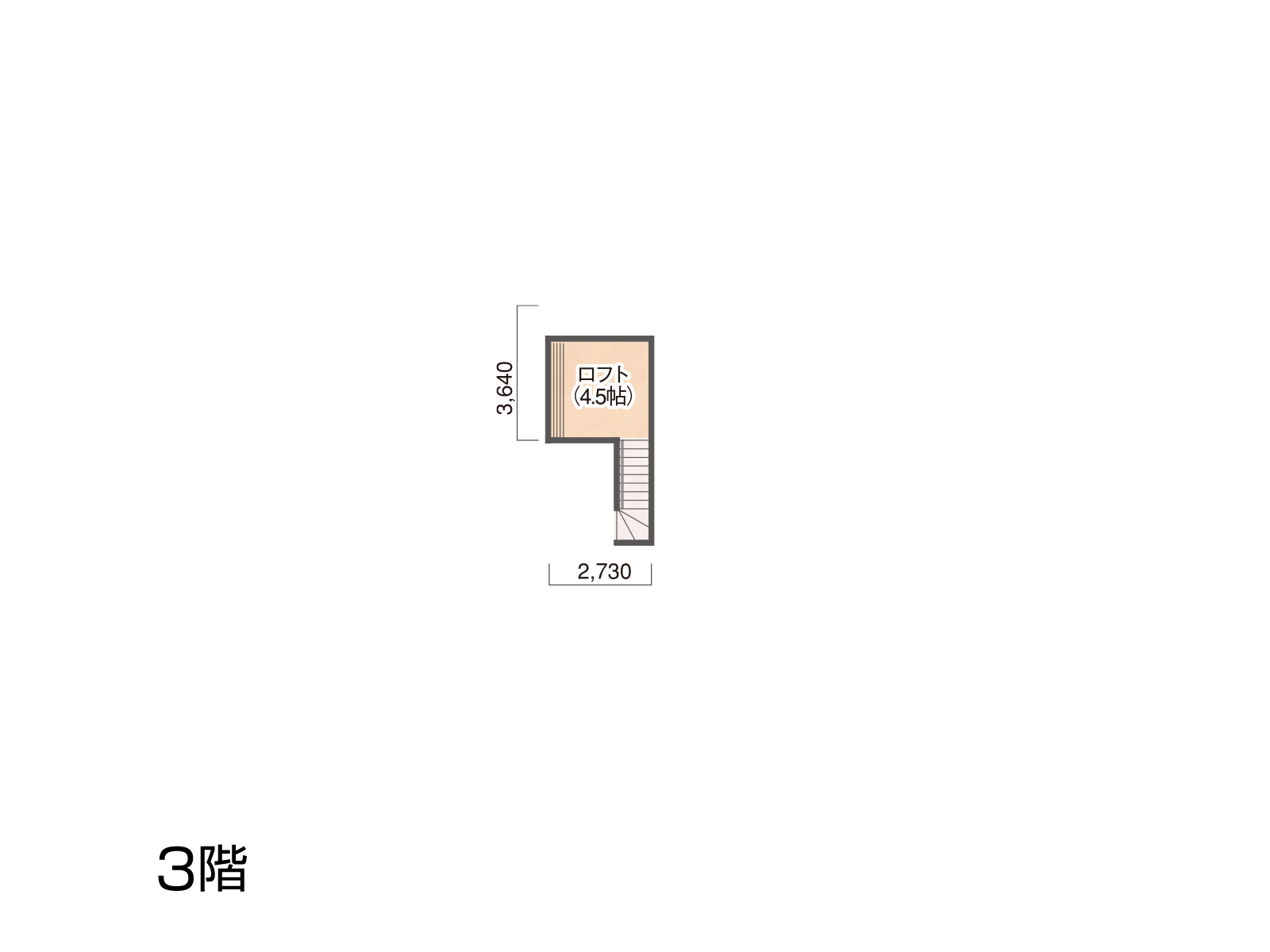 【福島中央】の間取り3F