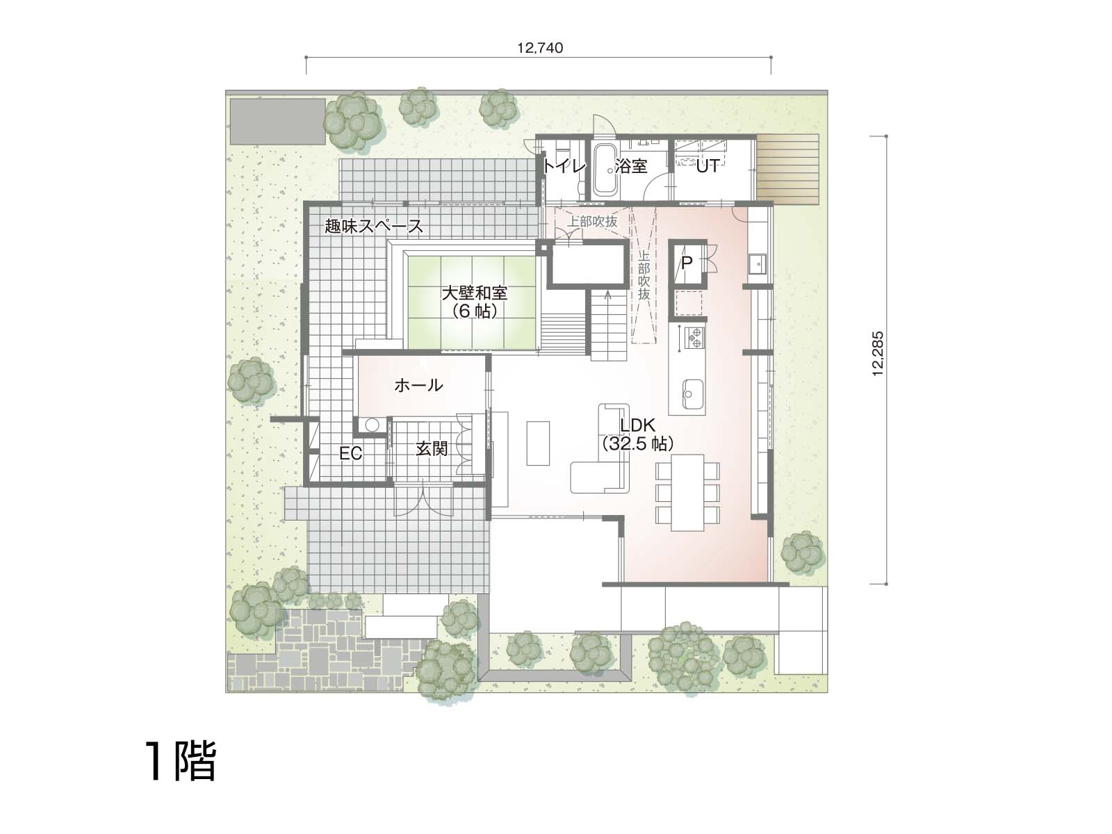 【高知】の間取り1F
