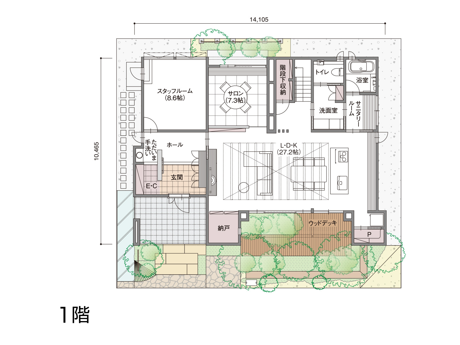 【松本】の間取り1F