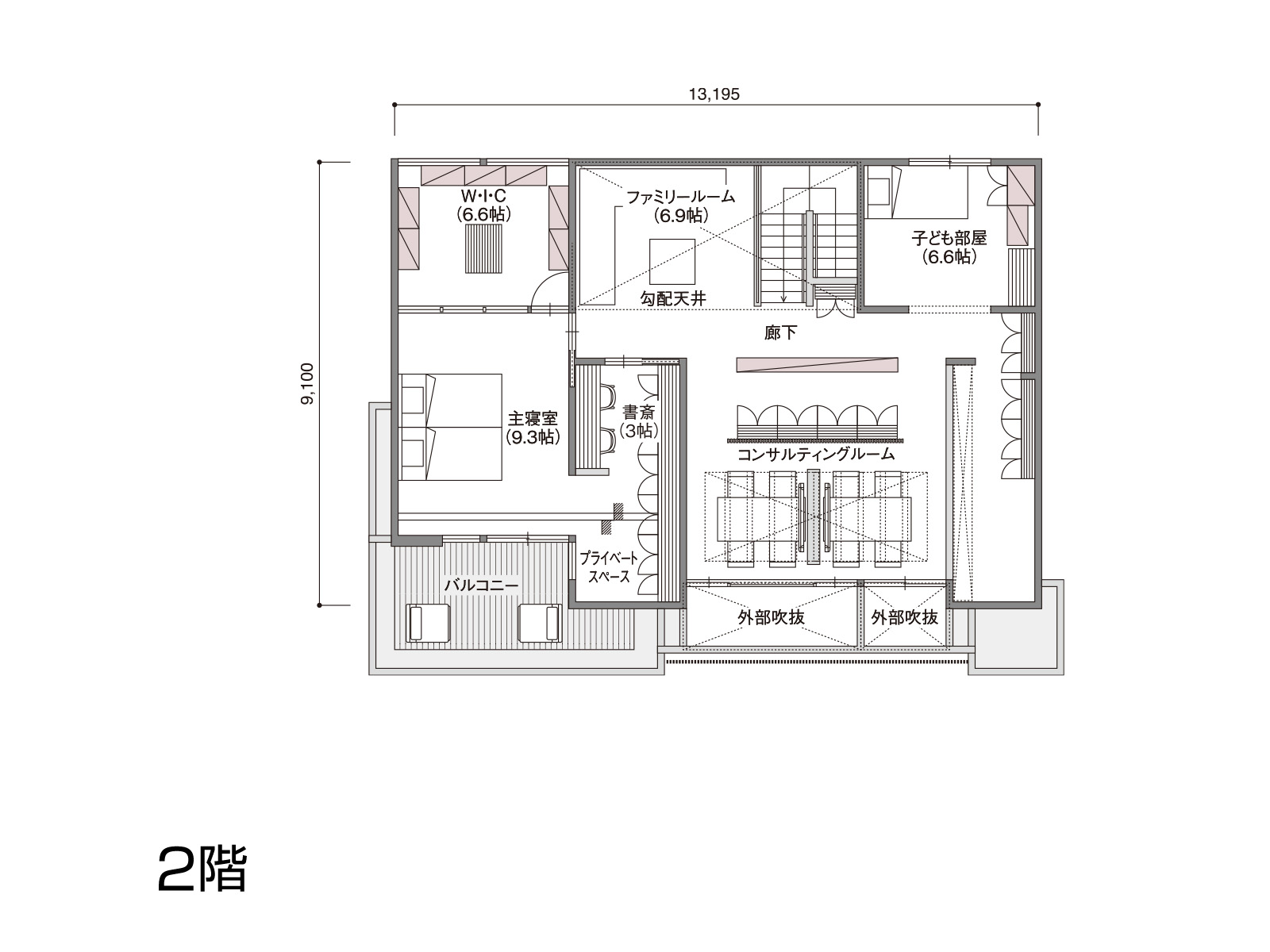 【松本】の間取り2F