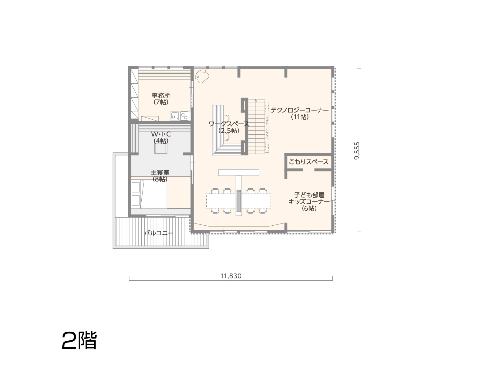 【京都南】の間取り2F