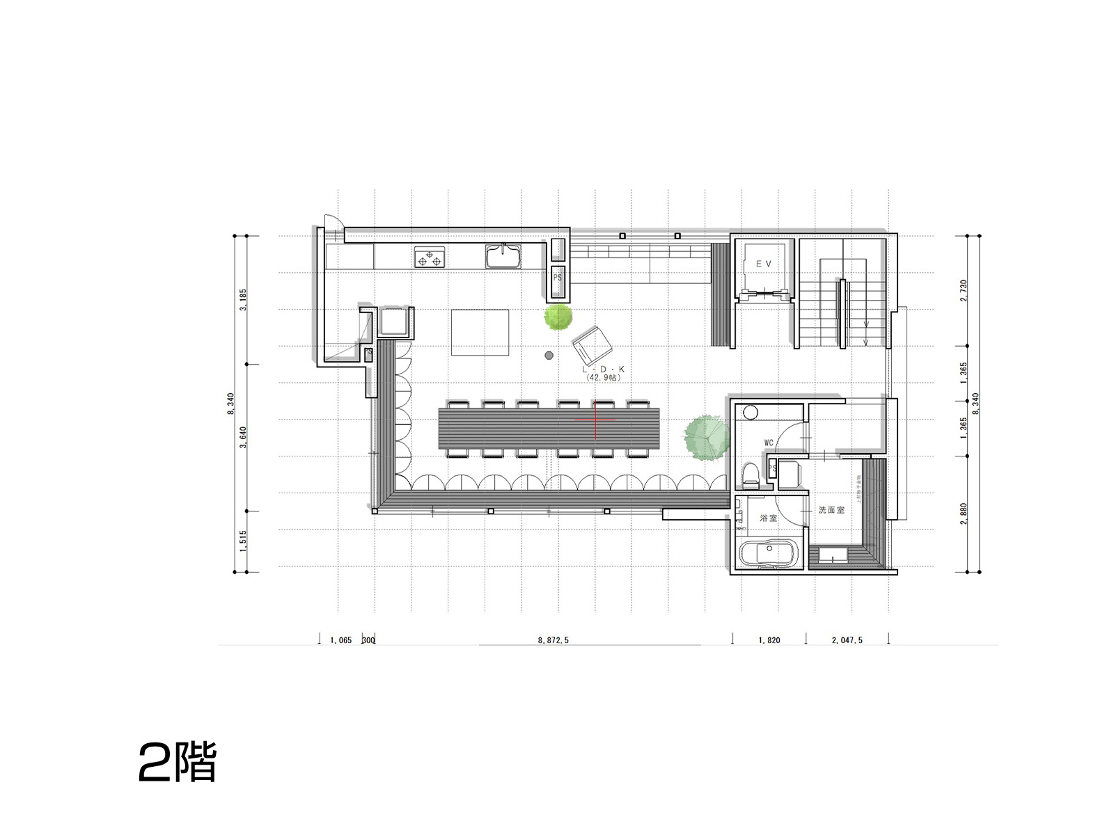 【蒲田】の間取り2F