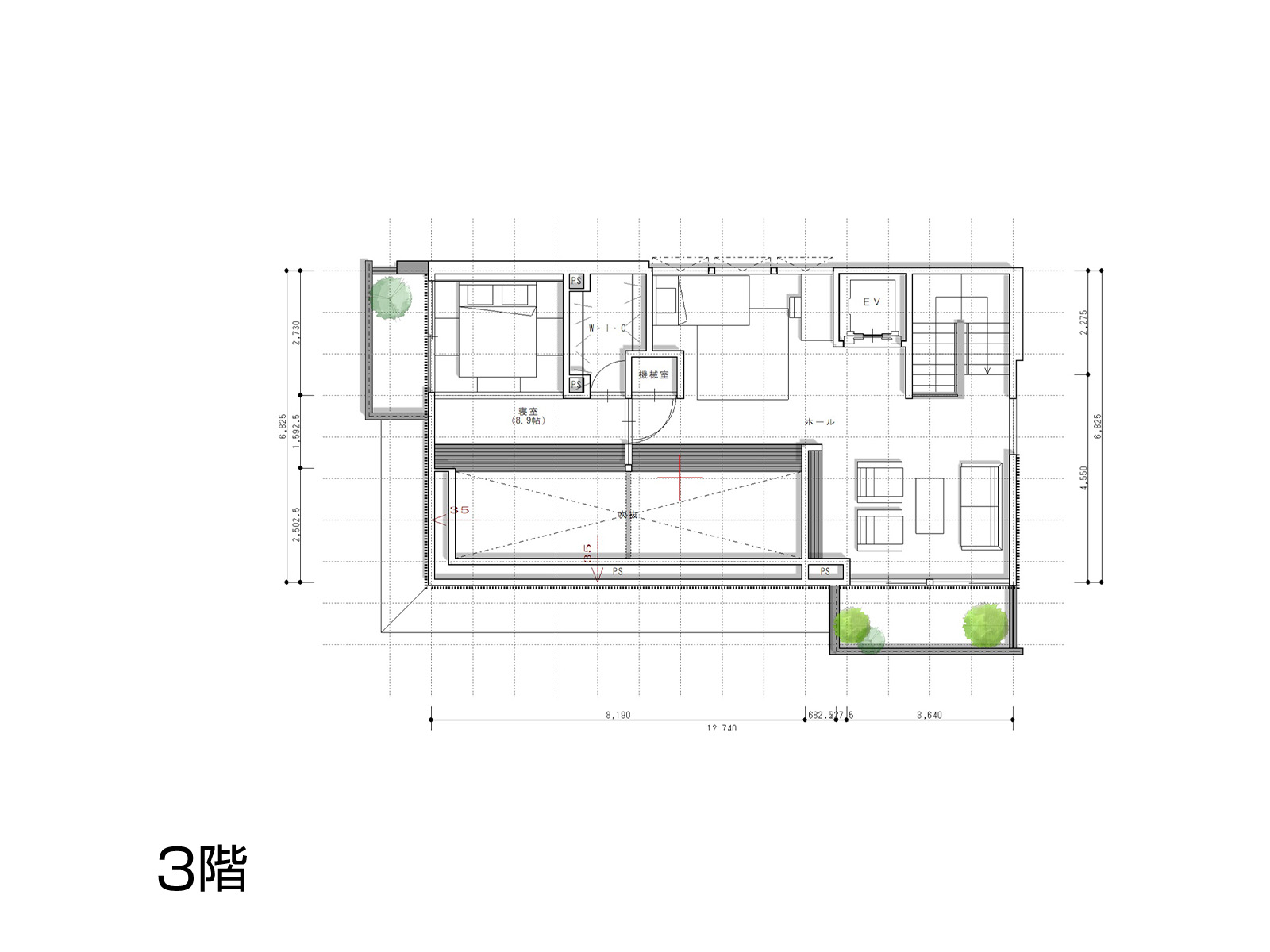 【蒲田】の間取り3F