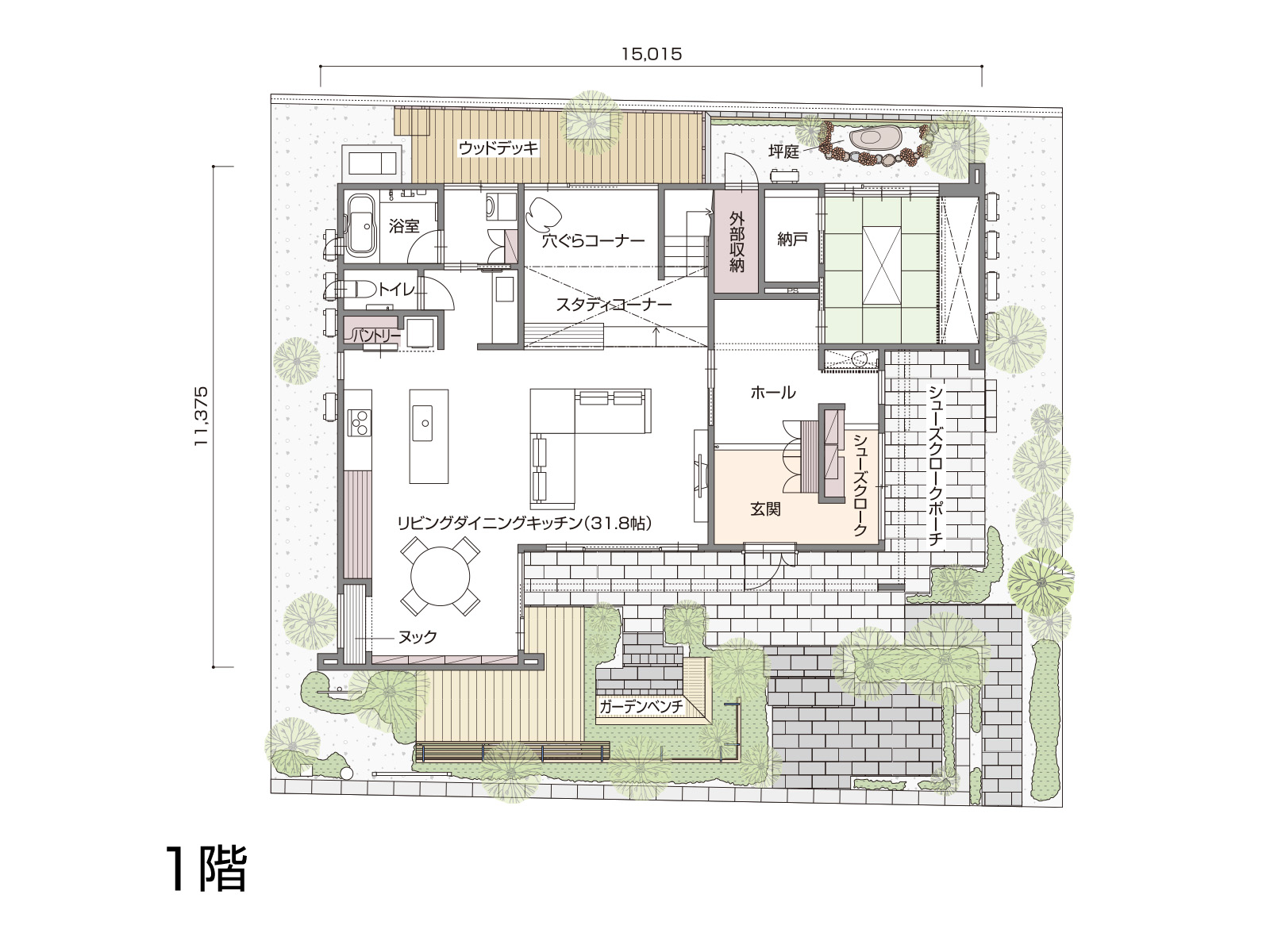 【松前】の間取り1F