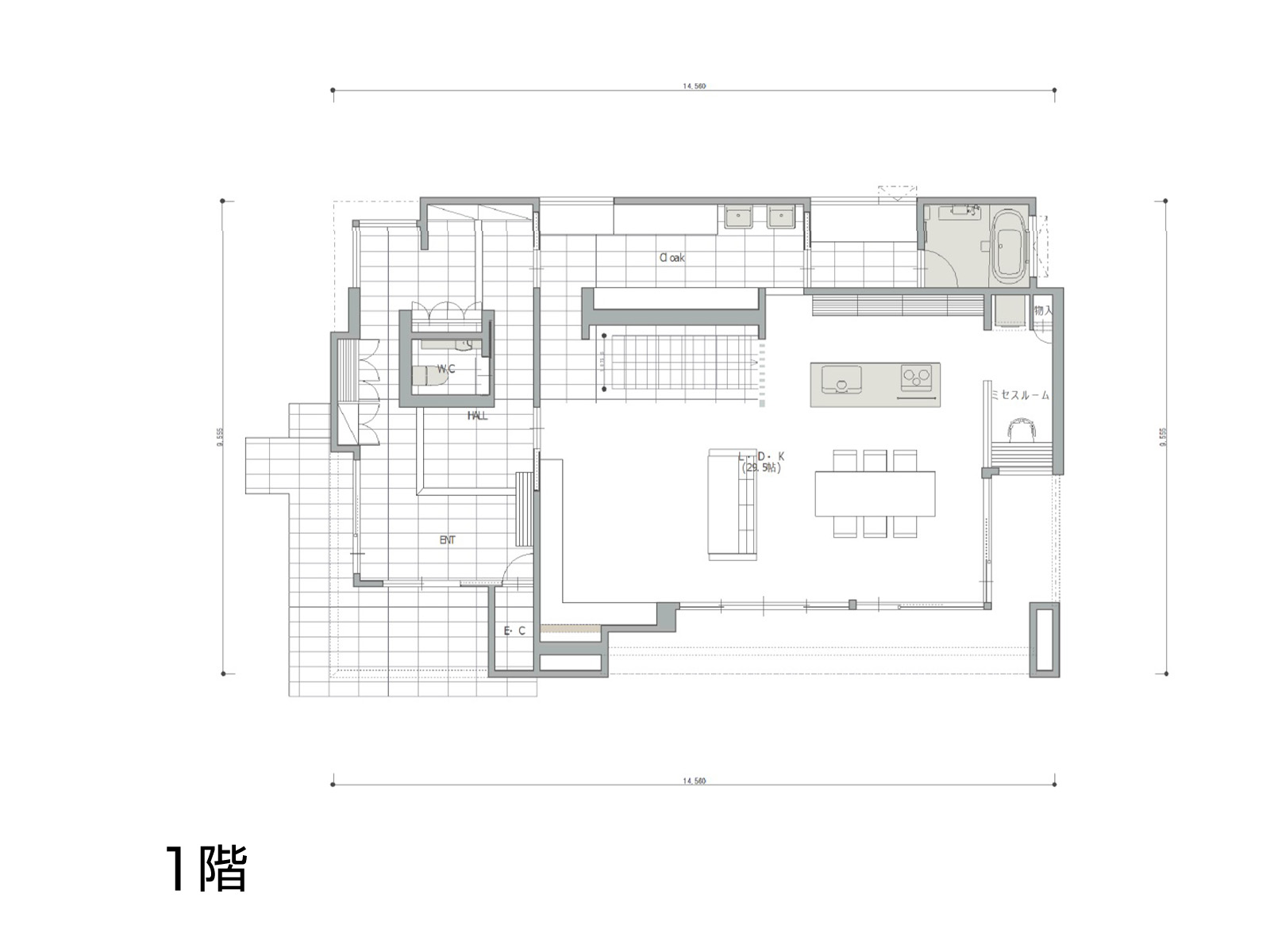 【箕面第一】の間取り1F