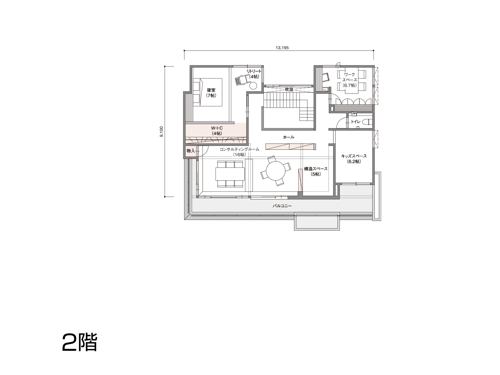 【御経塚】の間取り2F