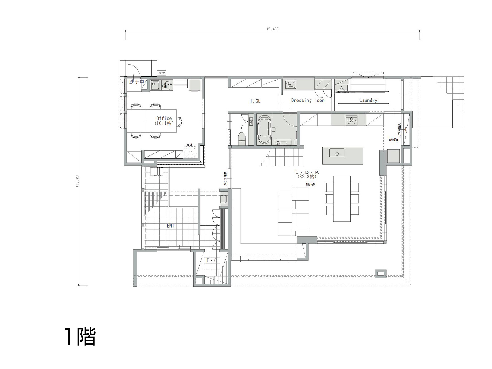 【彦根】の間取り1F