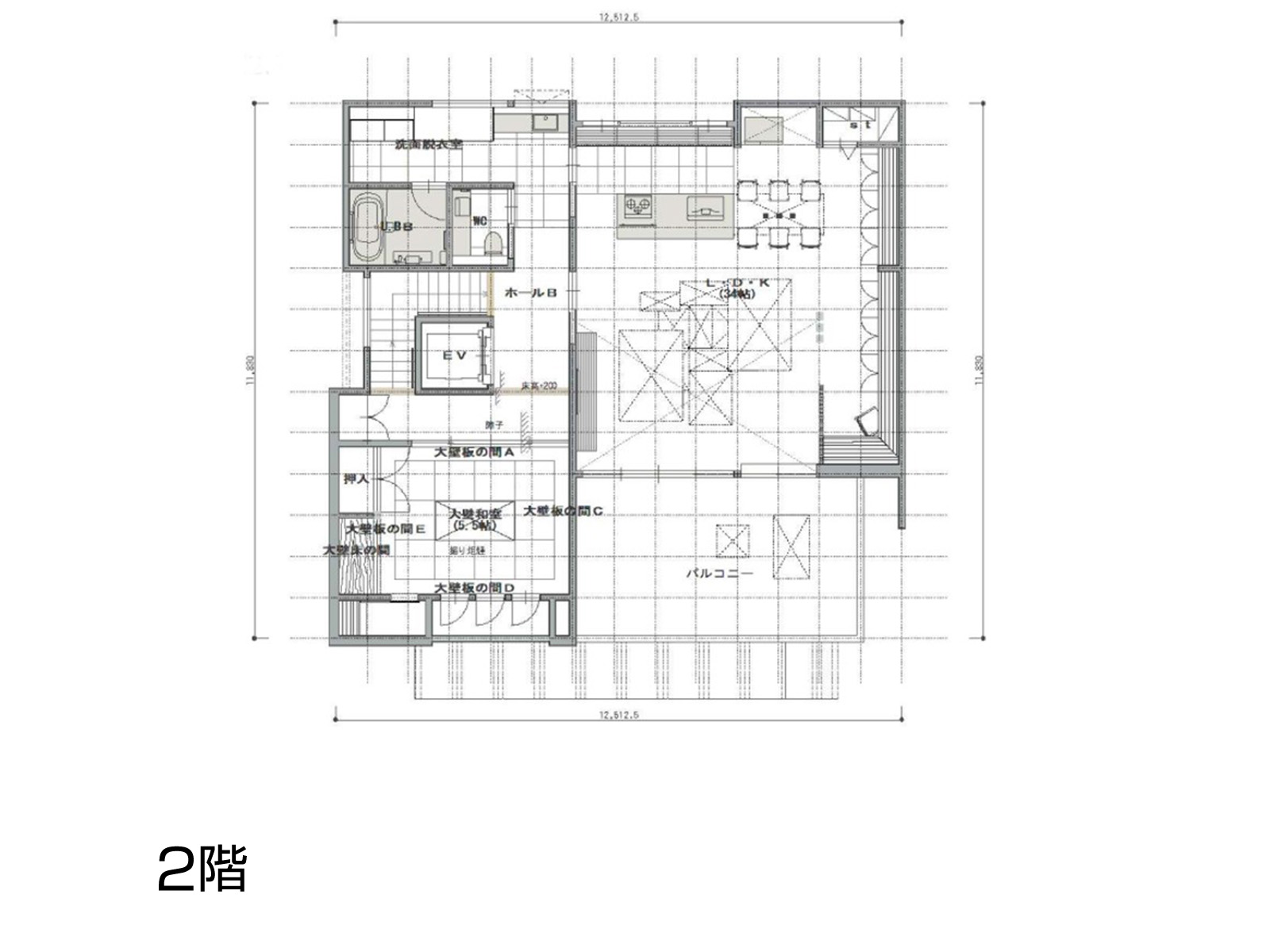 【名駅北】の間取り2F
