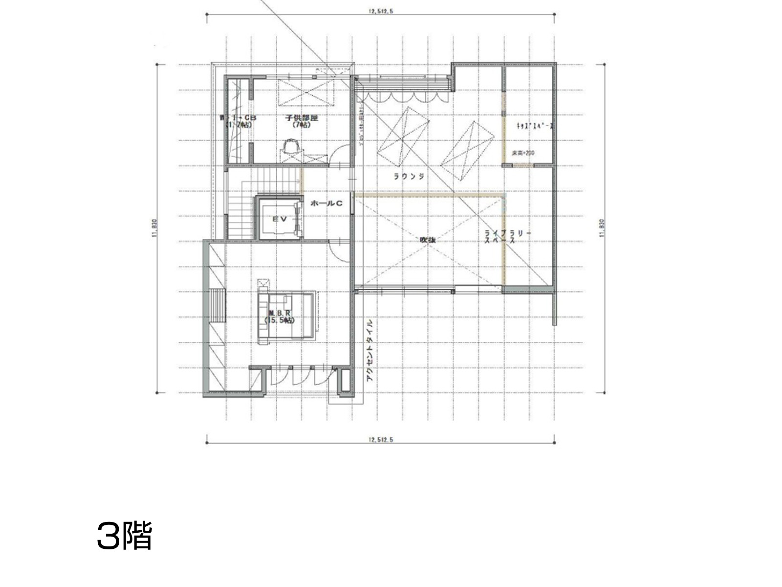 【名駅北】の間取り3F