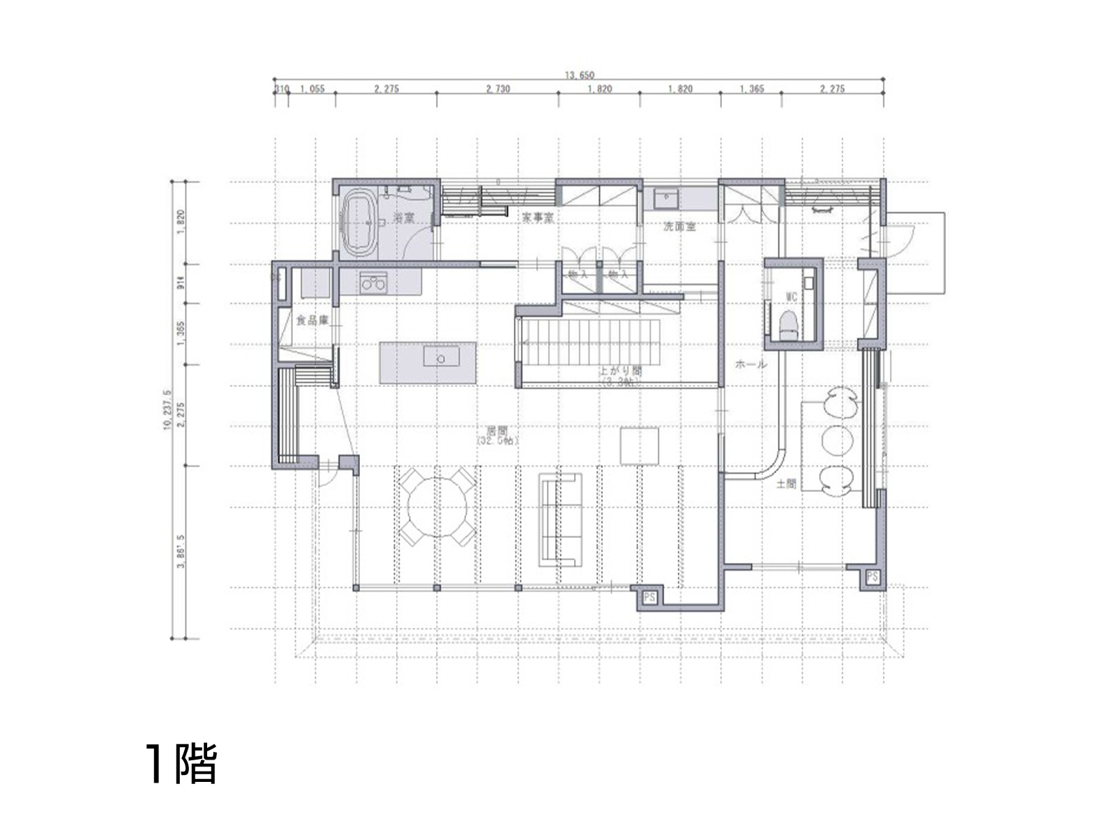 【伊丹・昆陽の里】の間取り1F