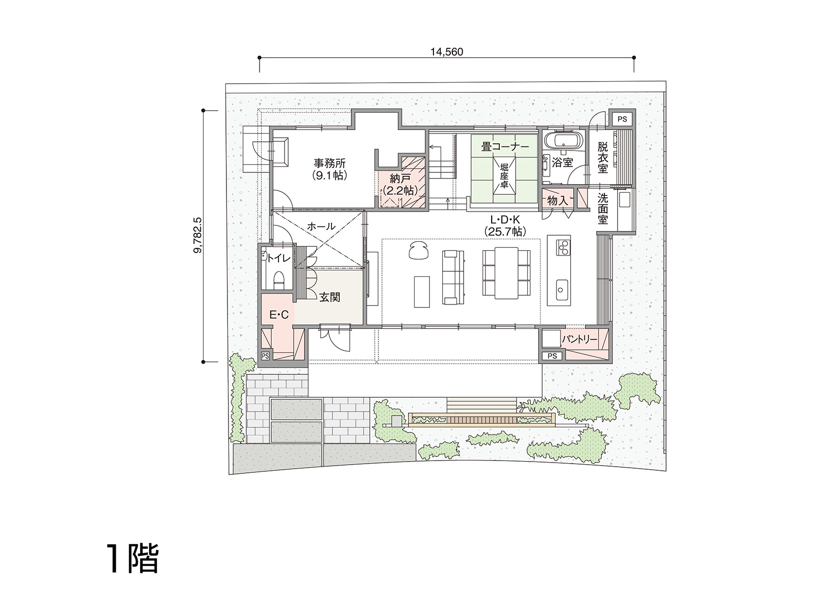 【千葉】の間取り1F