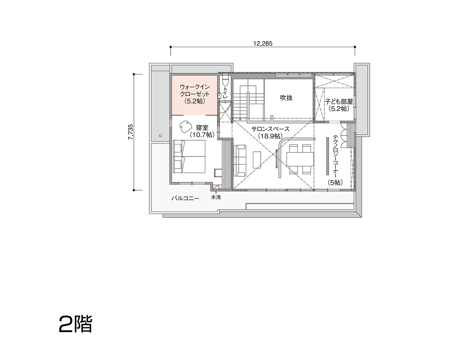 【千葉】の間取り2F
