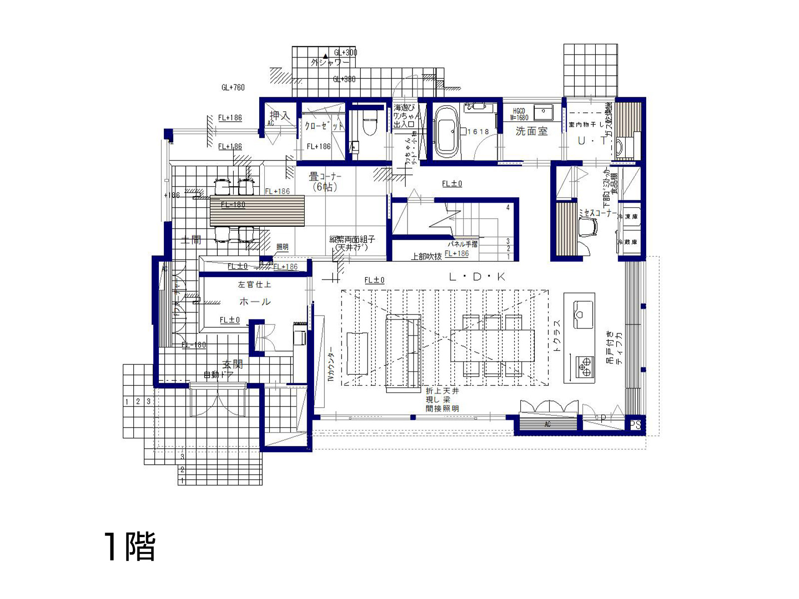 【藤沢】の間取り1F