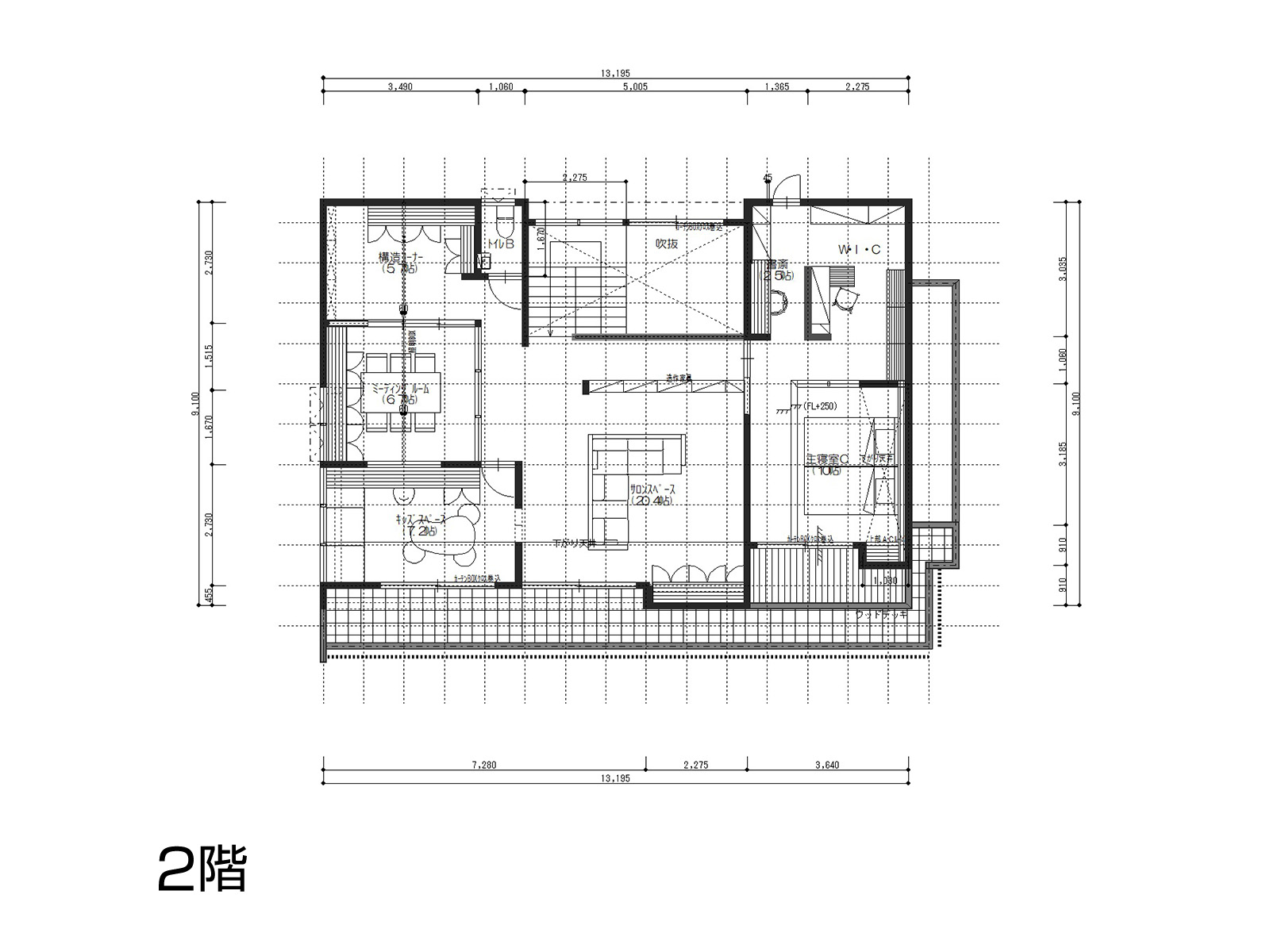 【ベルモール】の間取り2F