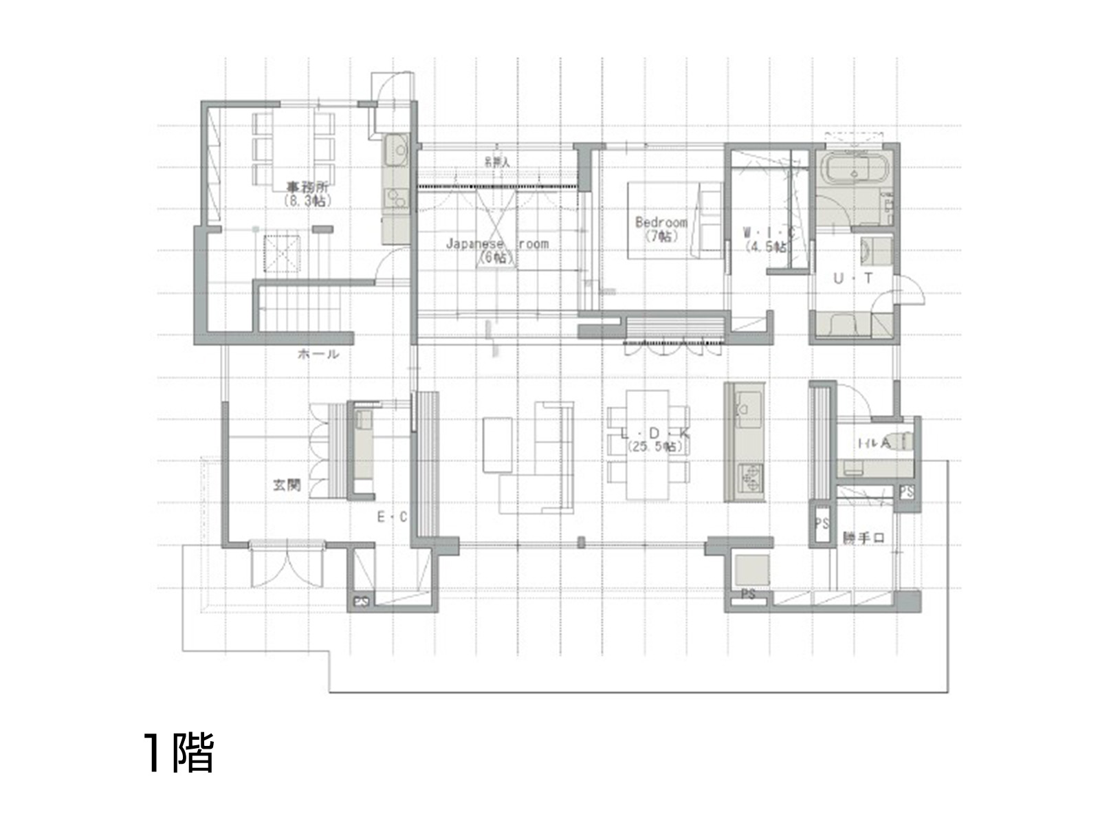 【立川第二】の間取り1F