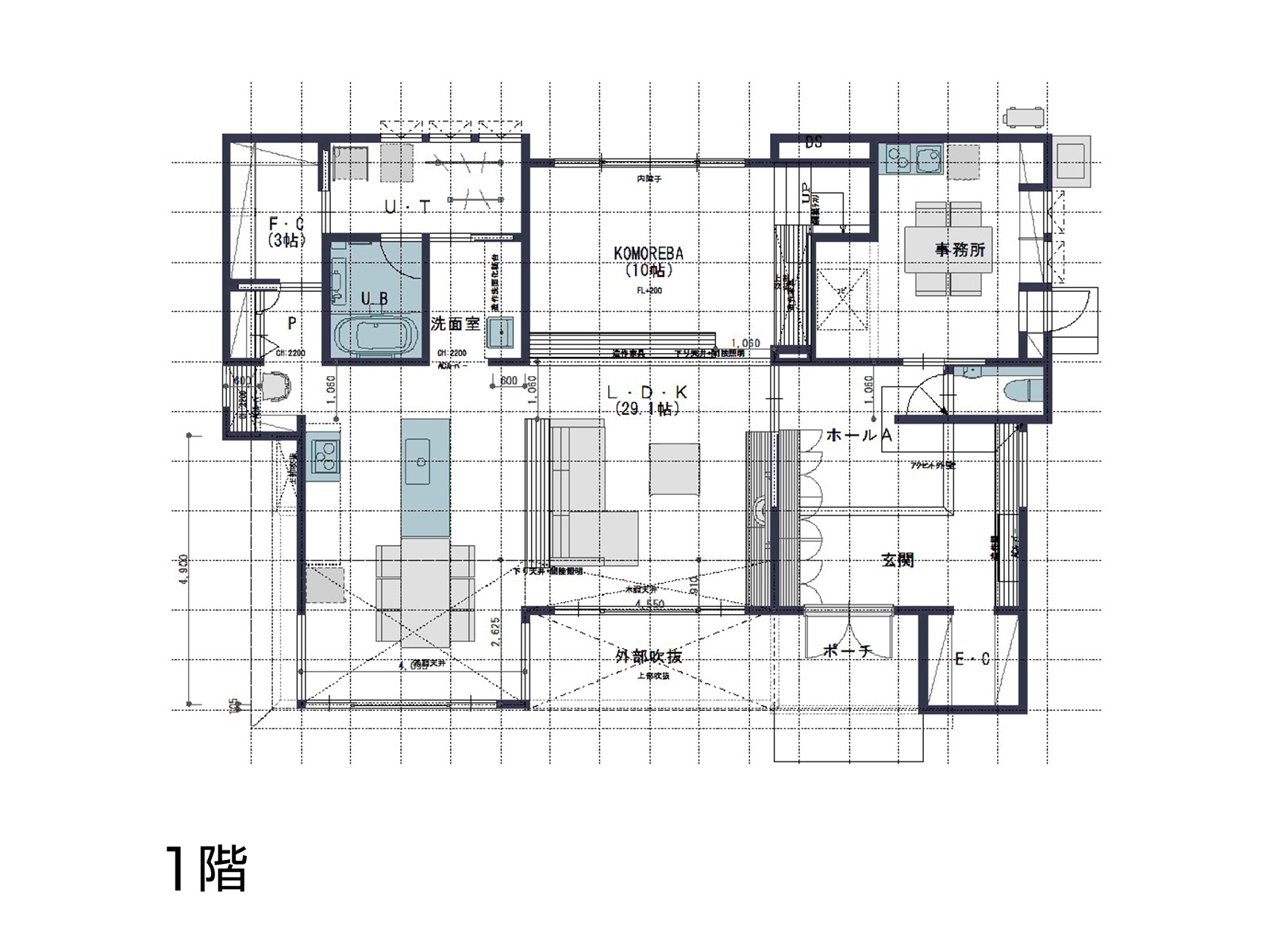 【新越谷】の間取り1F