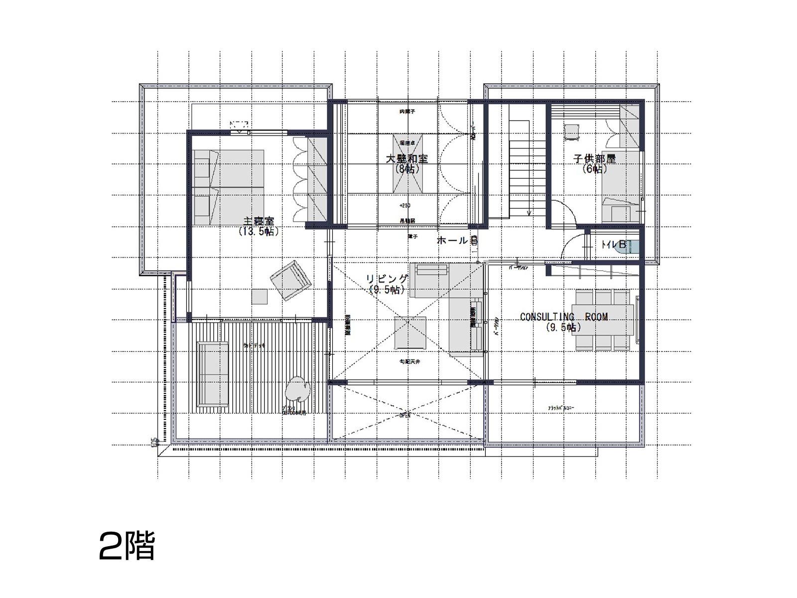 【新越谷】の間取り2F