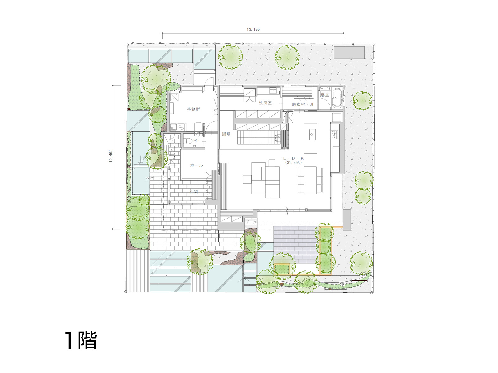 【豊川】の間取り1F