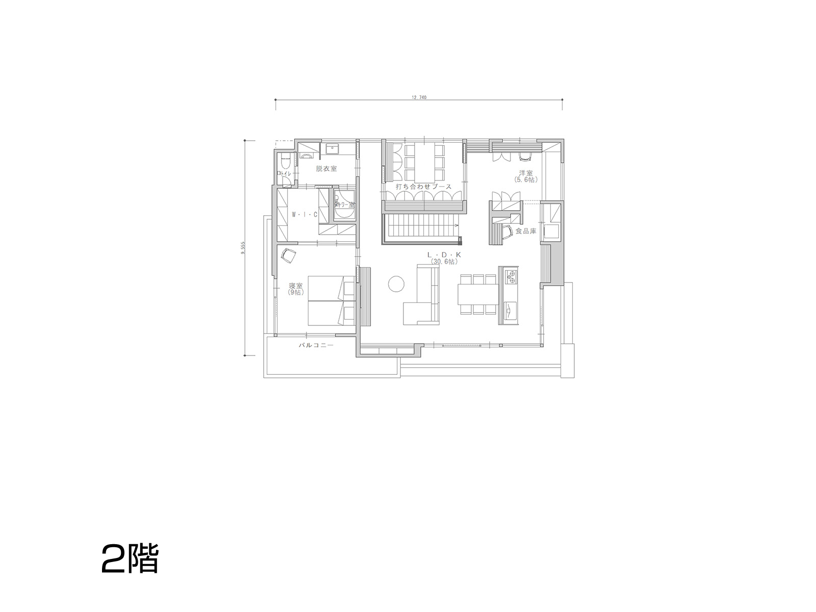 【豊川】の間取り2F