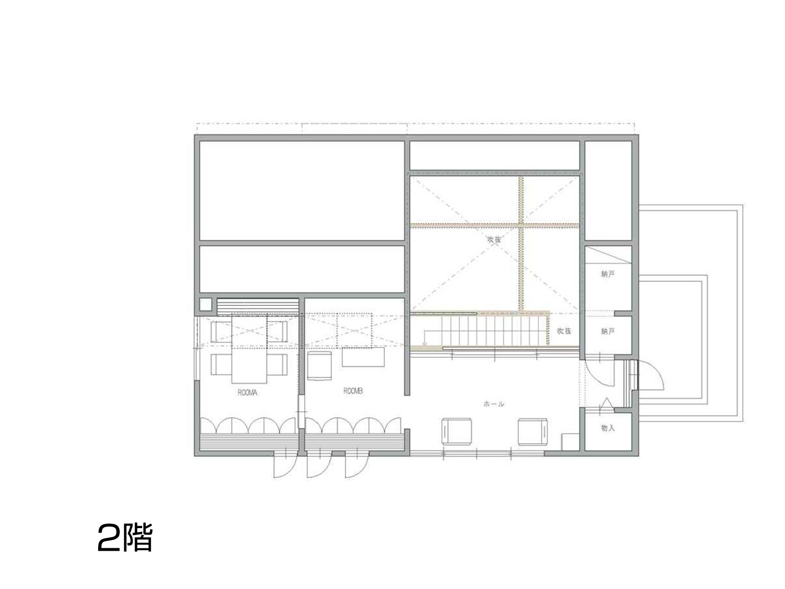 【福井リアルサイズ】の間取り2F