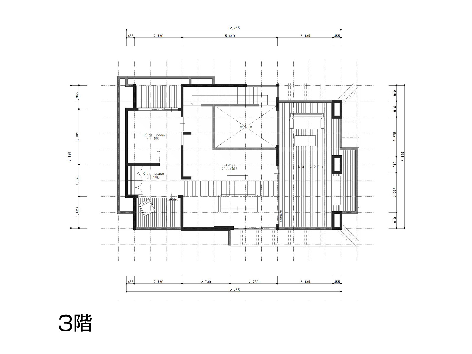 【川崎中原】の間取り3F