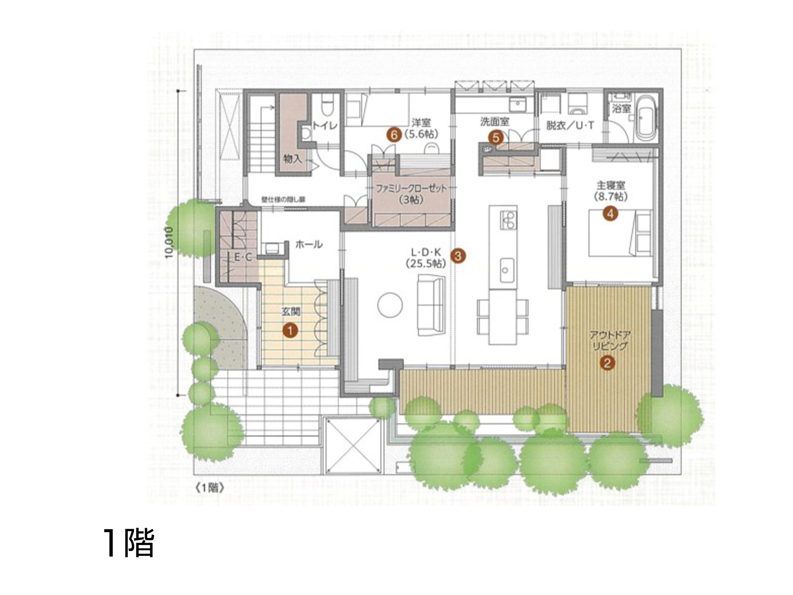 【富山住宅公園】の間取り1F