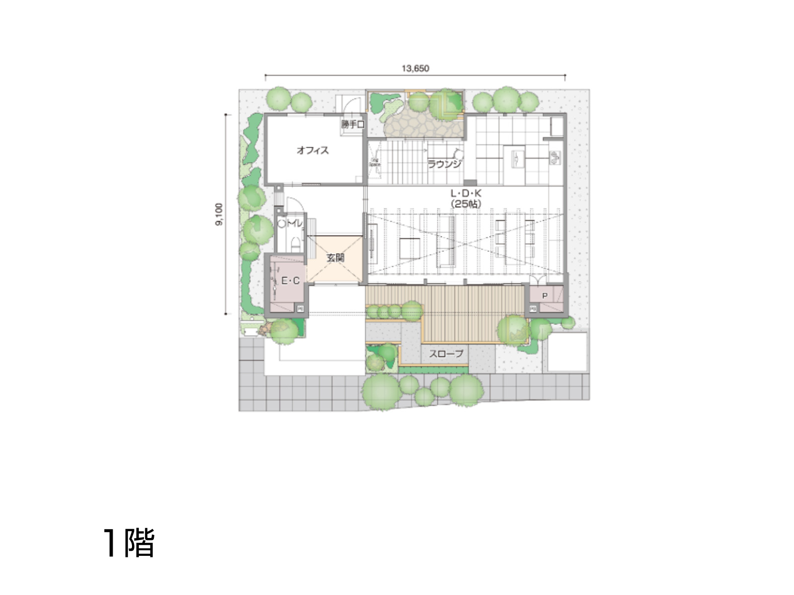 【海老名】の間取り1F