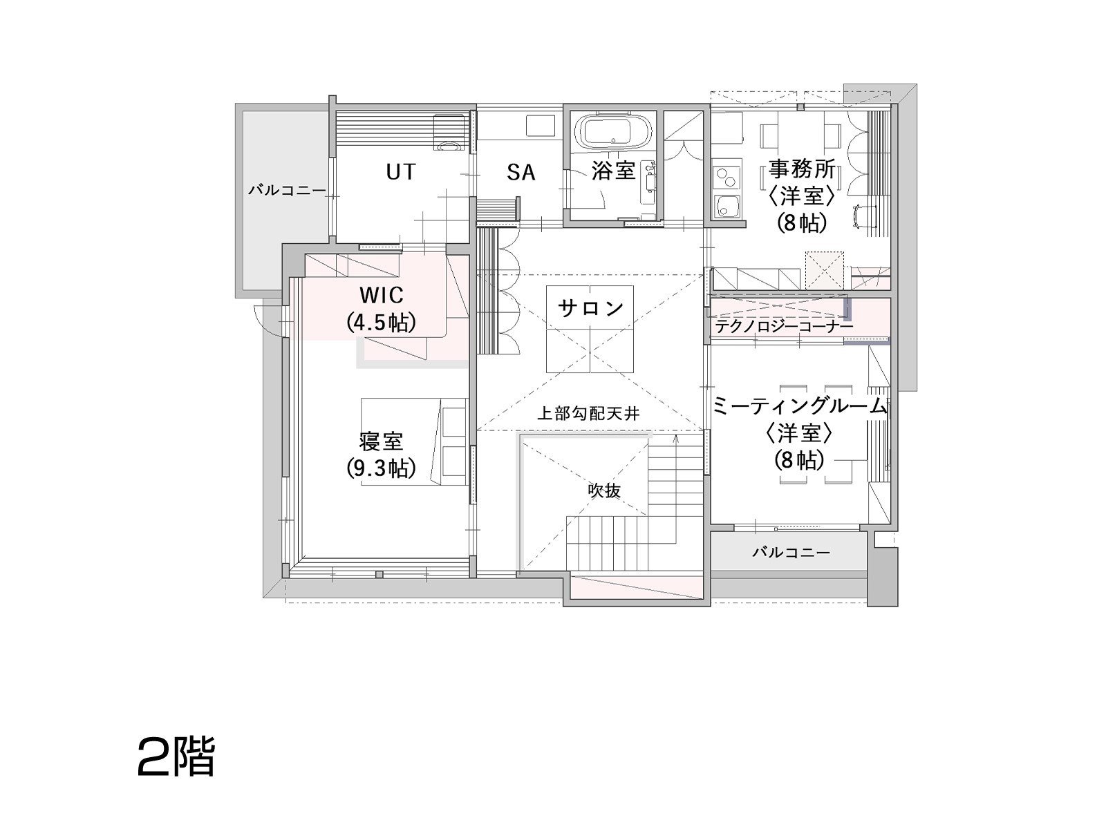 【川越】の間取り2F