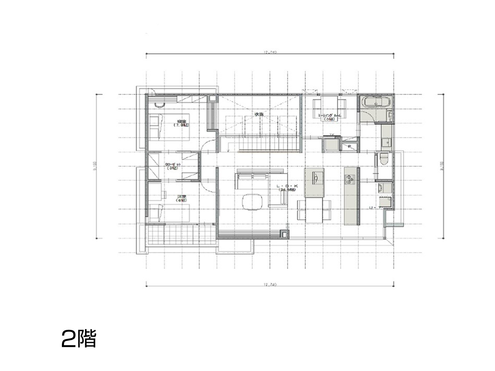 【横須賀】の間取り2F