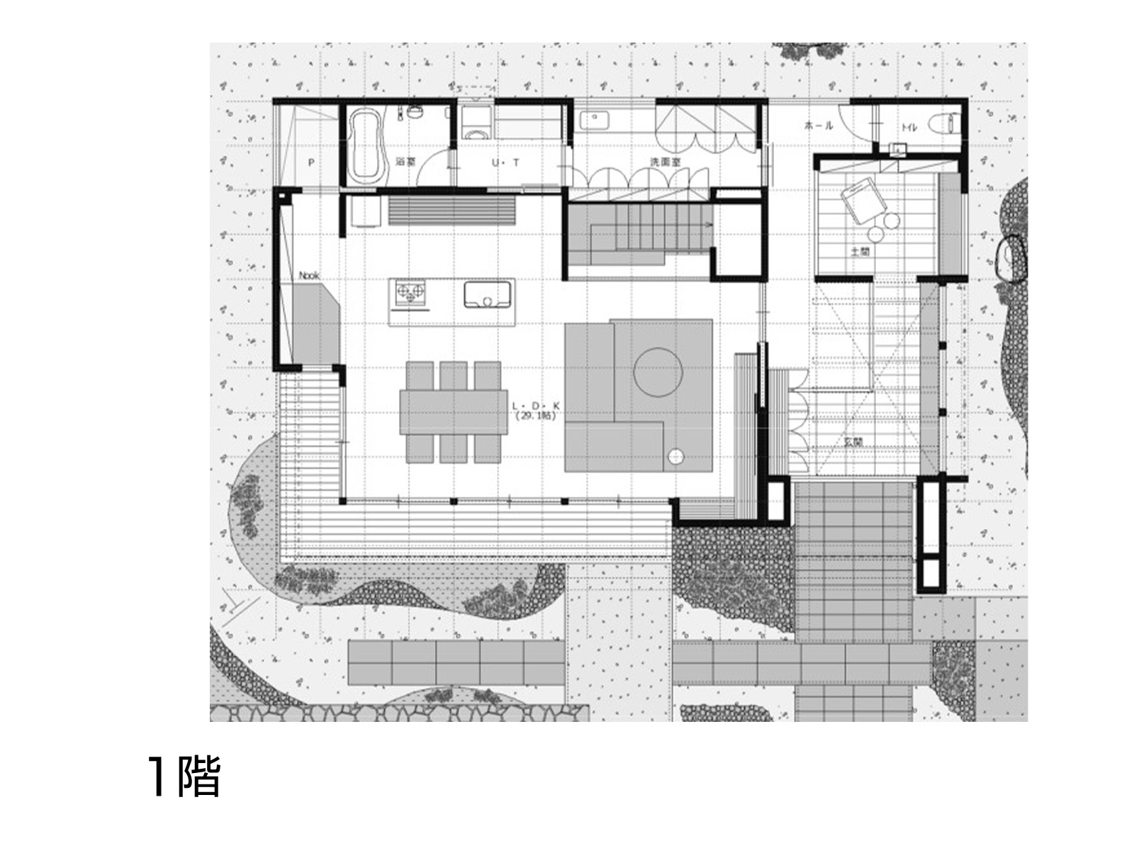 【大野城】の間取り1F