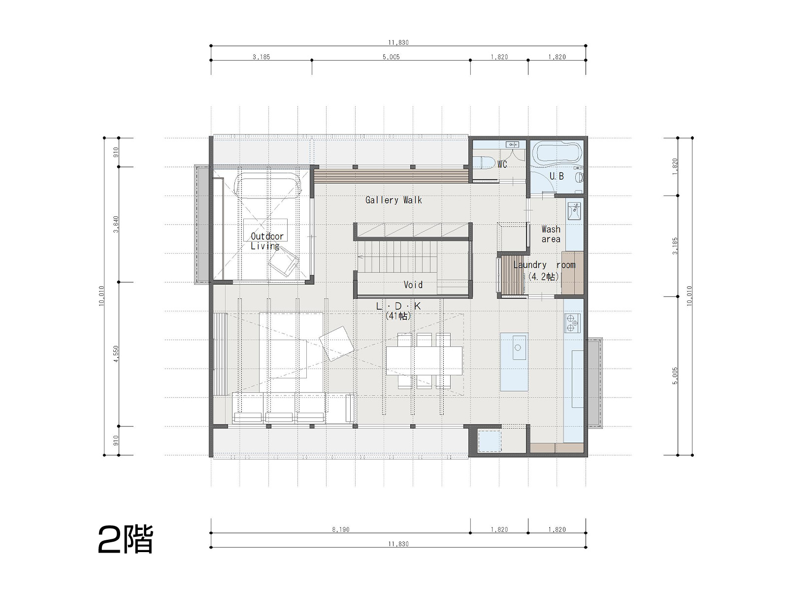 【新所沢】の間取り2F