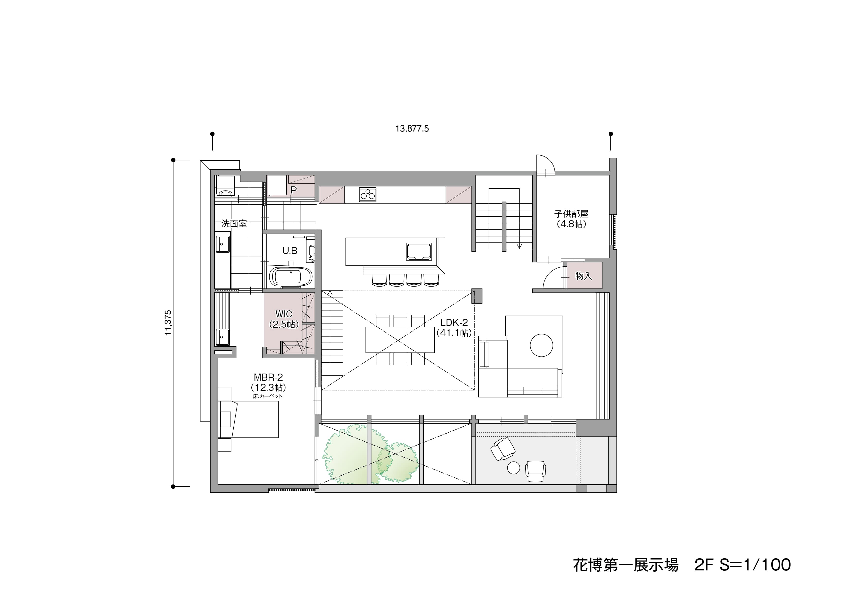 【花博第一】の間取り2F