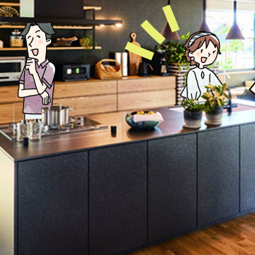 漫画でわかる！「初めての家づくり」㊺～理想のキッチン　キッチンレイアウトの考え方②～