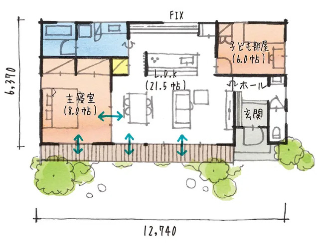 平屋の間取り