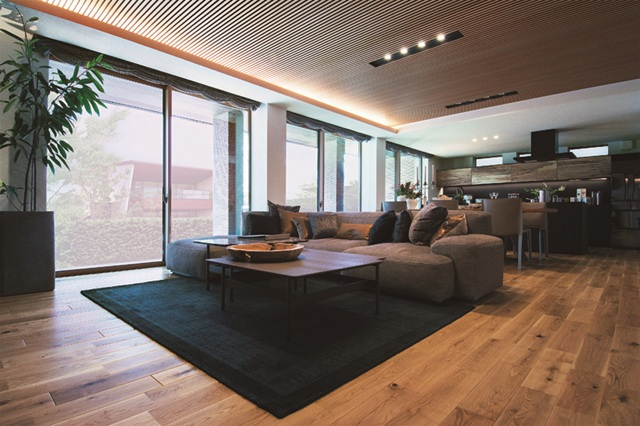 二世帯住宅のリビング