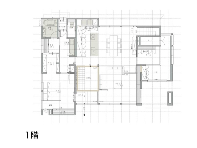 1.5階建ての家の間取り