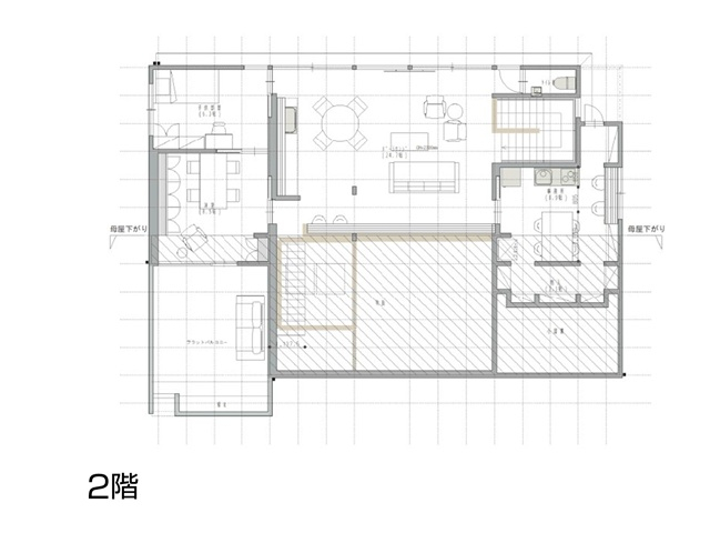 1.5階建ての家の間取り