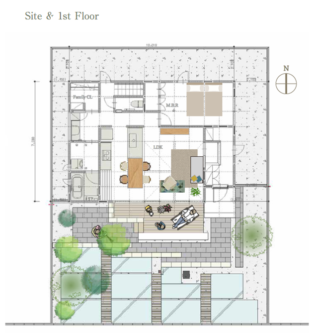 1.5階建ての家の間取り