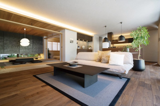 和室のあるリビング