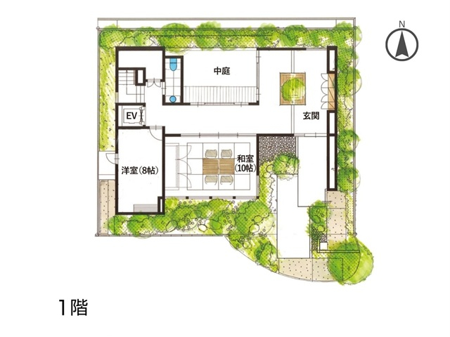 2階リビングがある家の間取り